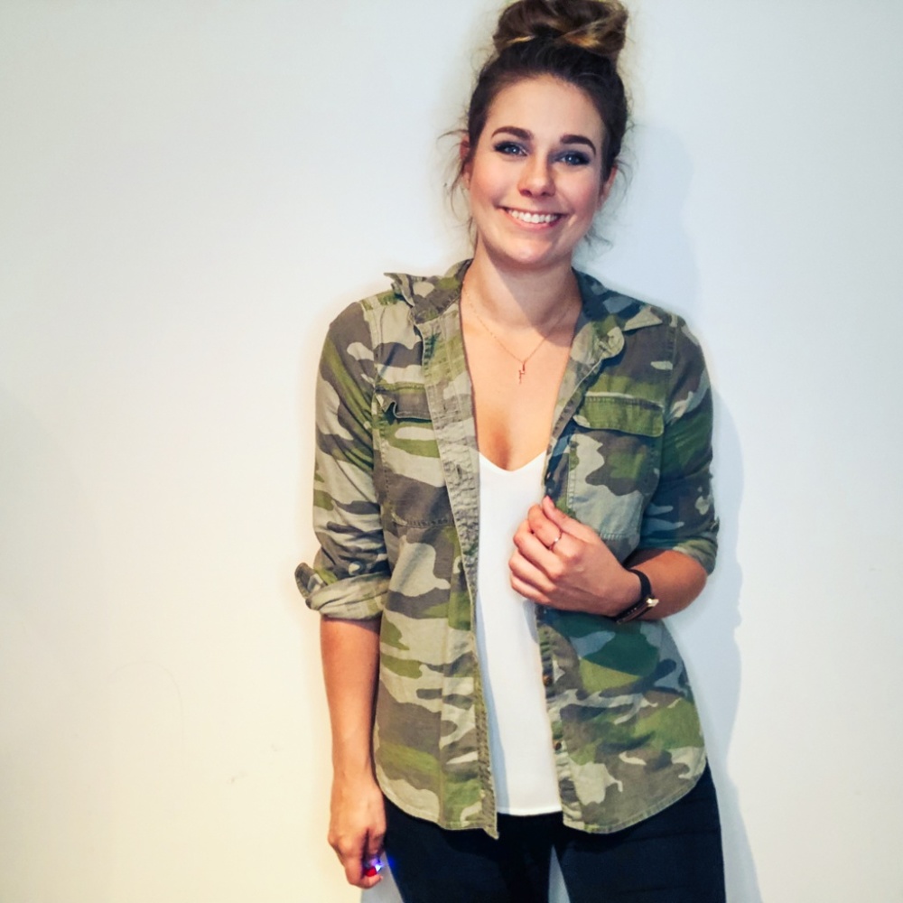 J Crew Camo Utility Shirt